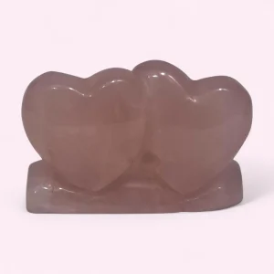Rose Quartz Double Heart – The Crystal of Love & Harmony